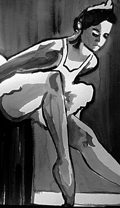 Ballerina 23  / 29.7 x 21 cm by Alexandra Djokic