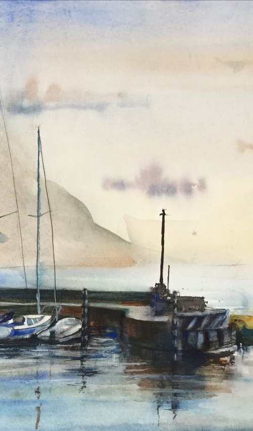 Boats on Garda by Irina Bibik-Chkolian