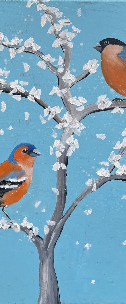 Spring Finches by Laure Bury