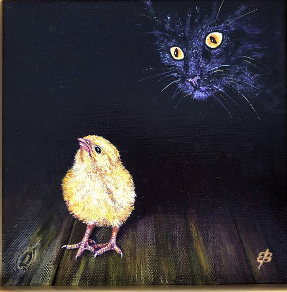 Chick and cat I