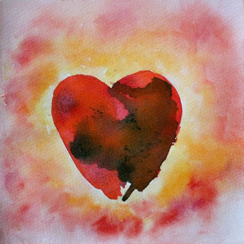 Heartbeat II / Original Painting by Salana Art Gallery
