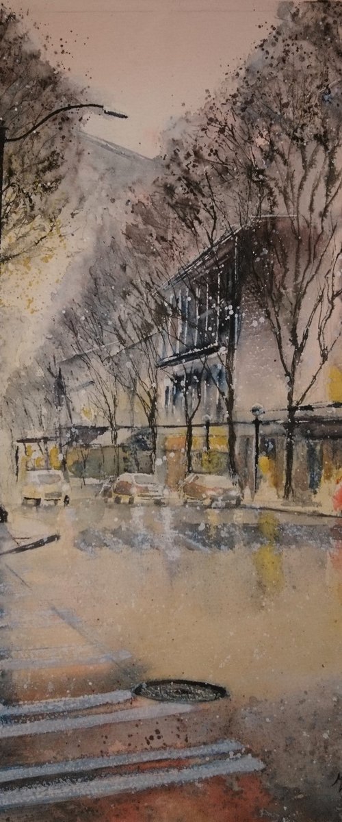 Wintry Day in the City II by Michele Wallington