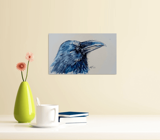 Crow portrait