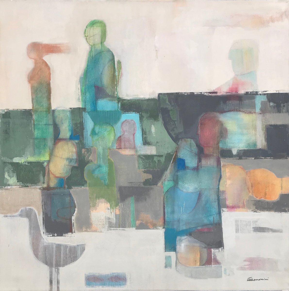Lunga Attesa Sul Porto Di Brest By Marcello Carrozzini, 31 X 31, Artwork For Sale On Artfinder