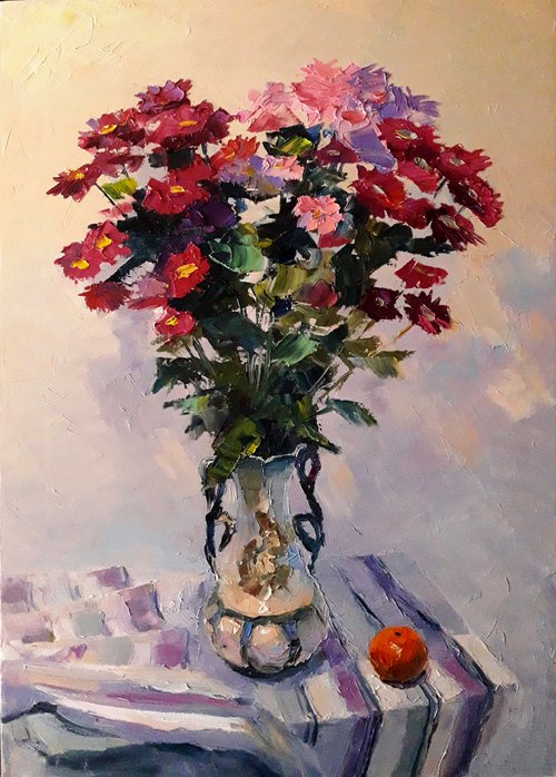 Chrysanthemum bouquet by Boris Serdyuk
