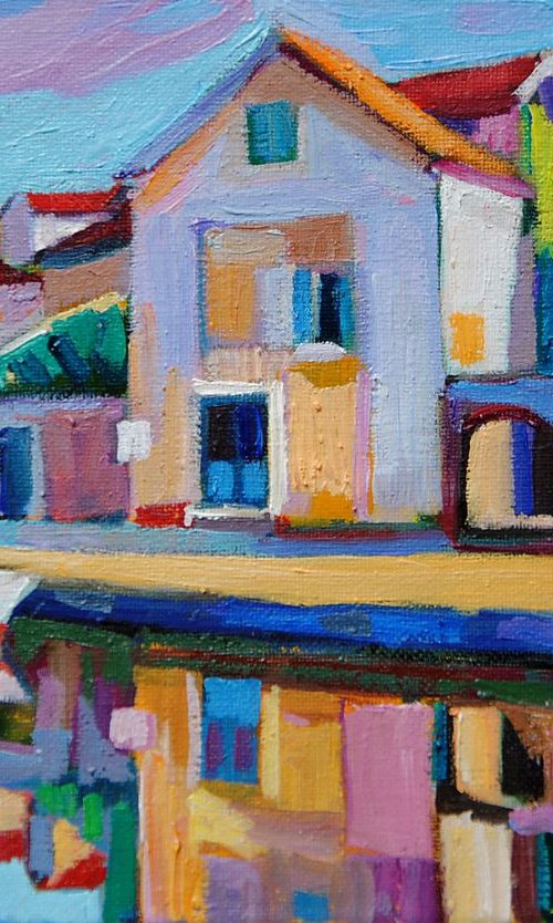 Seascape / 16.2 x 11.5 x 0.3cm by Maja Đokić Mihajlović