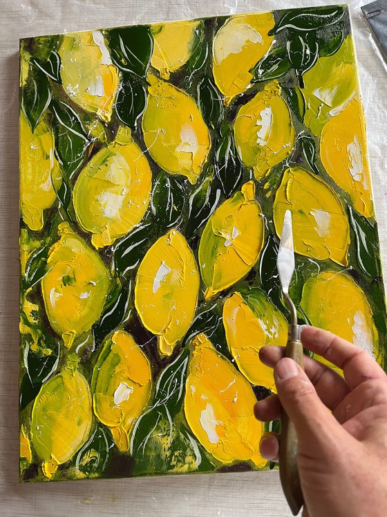 Lemons Painting