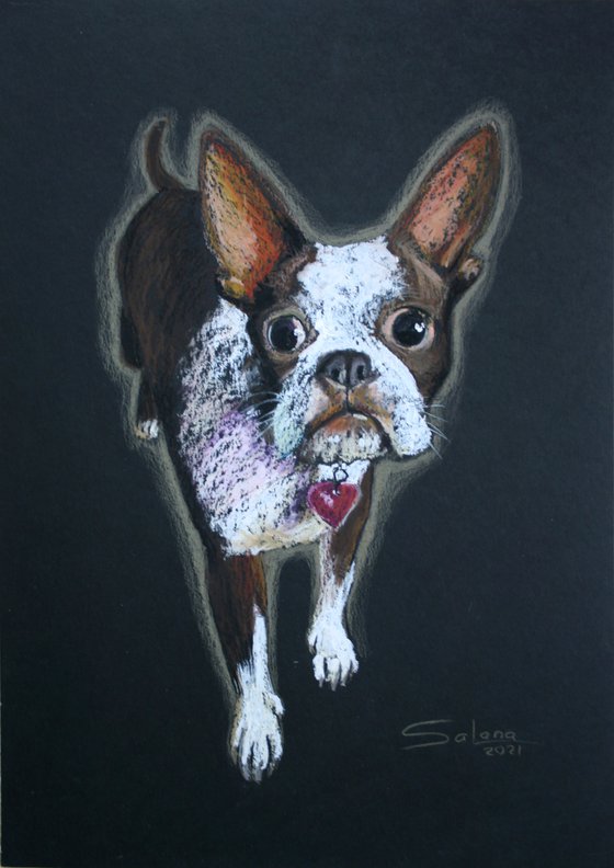 Dog II... French Bulldog /  ORIGINAL PAINTING