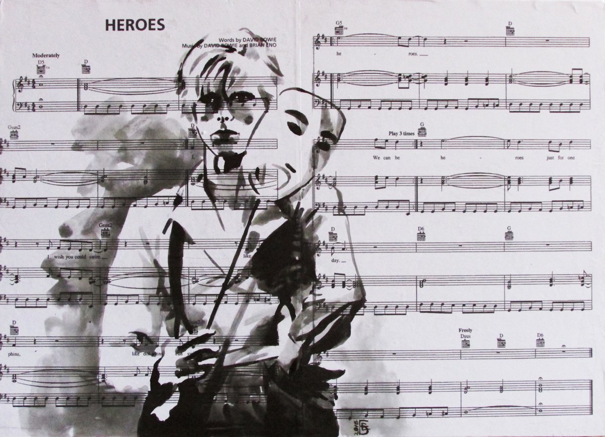 Illustrative Portrait Painting By Kateryna Bortsova, 22 X 16", We Can Be Heroes, Original Artwork