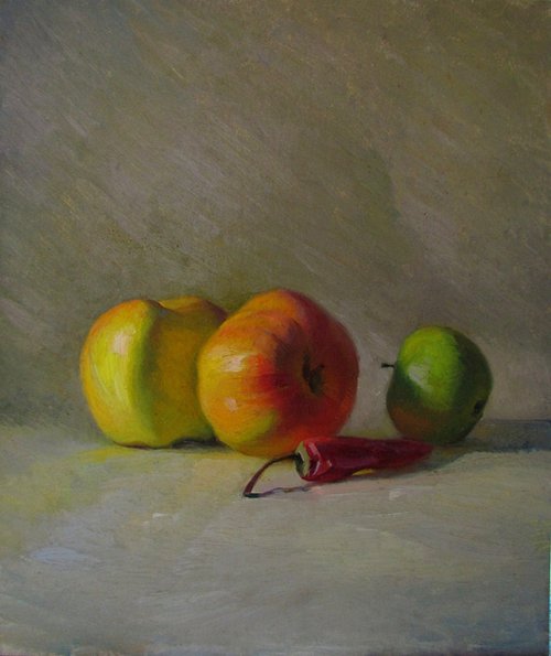 Apples and Peppers by Viktoriia Pidvarchan