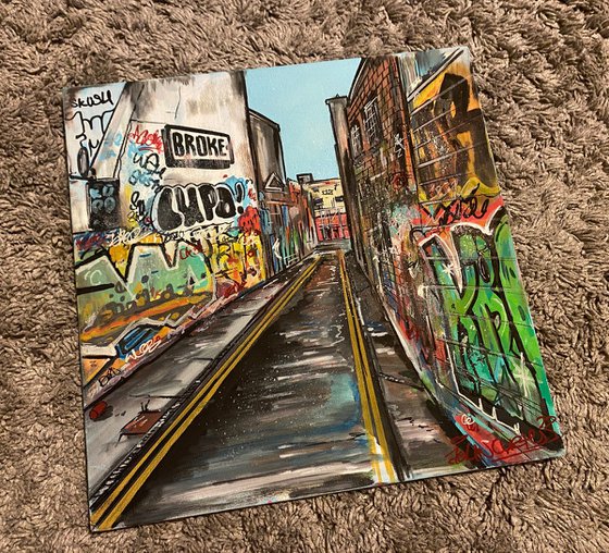 Alleyway (Stokes Croft) - Original on canvas board