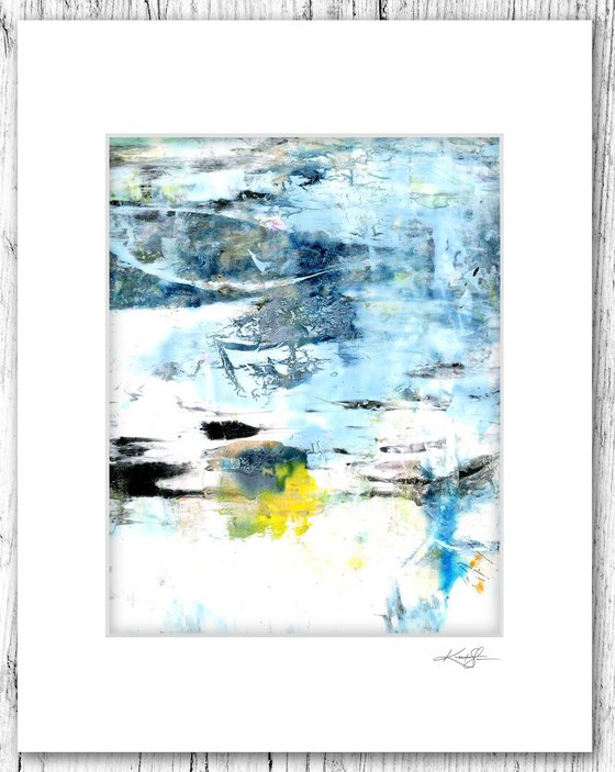Abstract Dreams 23 - Mixed Media Abstract Painting in mat by Kathy Morton Stanion