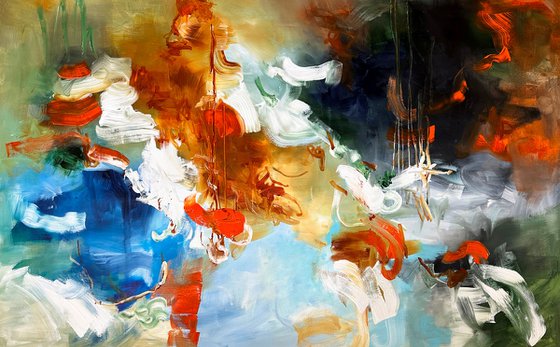 Turbulent frivolity of orange