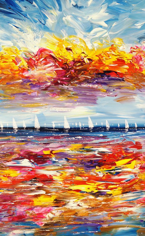 Seascape Sailing Impressions XL 13 by Peter Nottrott