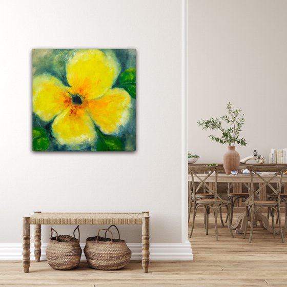 Abstract Floral painting