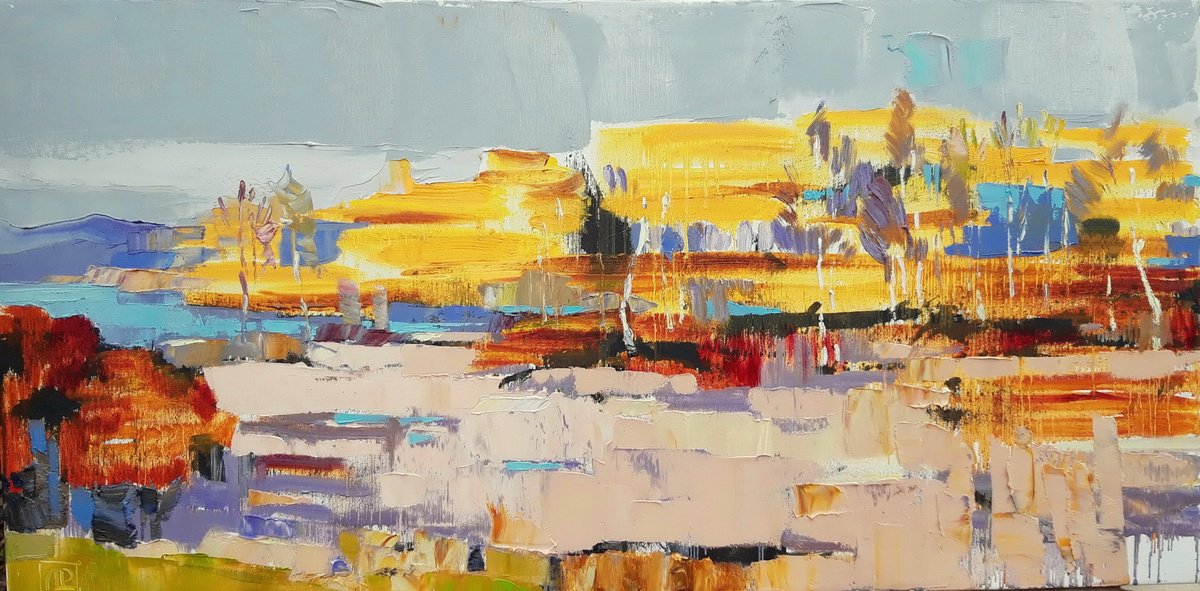 Autumn Landscape. By Lesya Ros, 31 X 16, Artwork For Sale On Artfinder