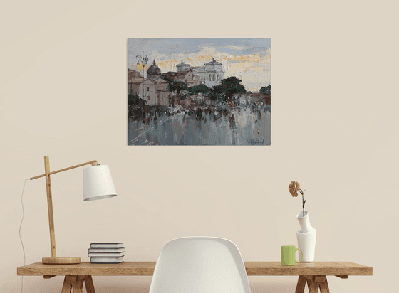 Rome Cityscape at Sunset