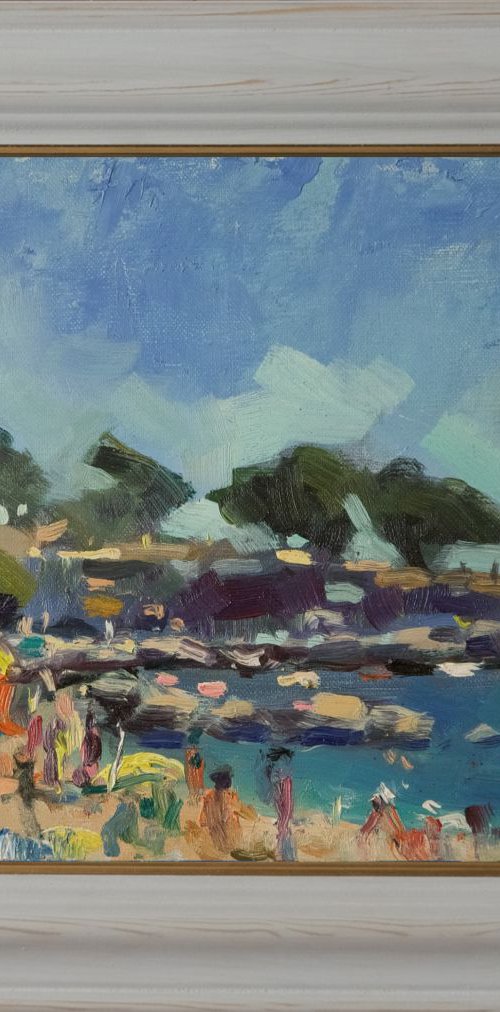 The Beach at Calella by Andre Pallat