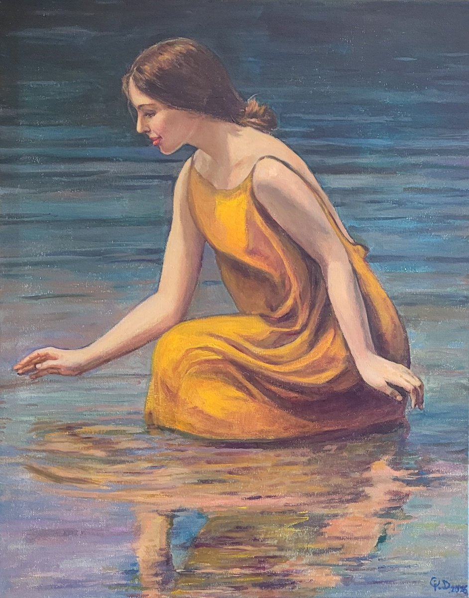 Spring Water By Qi Debrah, 16 X 20, Artwork For Sale On Artfinder