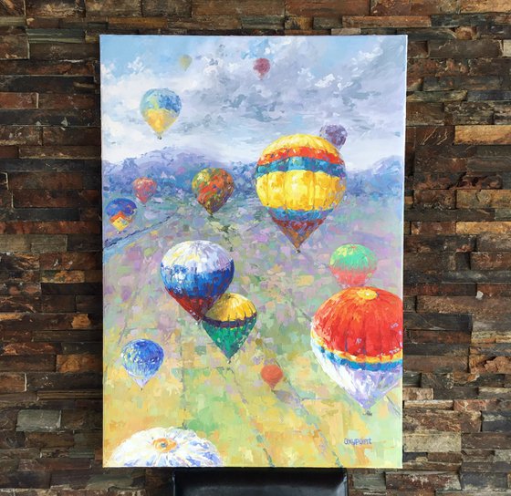 "Hot air balloons"