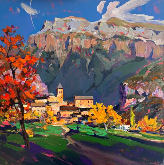 Autumn Colors in the Pyrenees.Torla