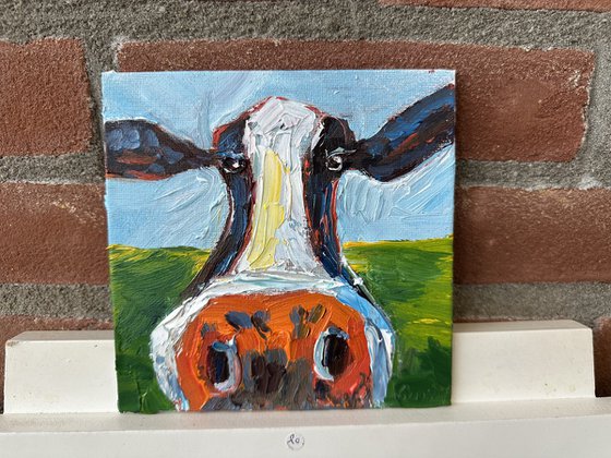 Funny cow portrait