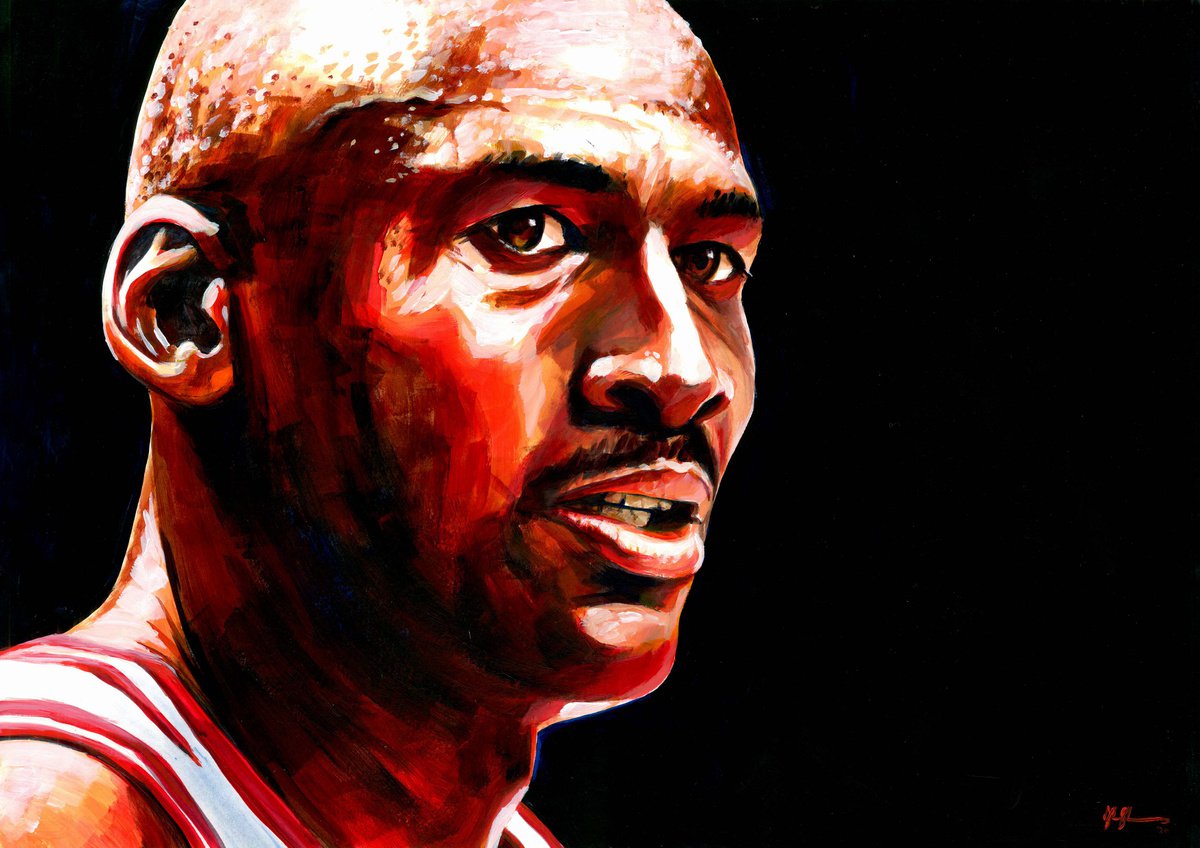 Michael Jordan Chicago Bulls Nba Legend By Alex Stutchbury, 25 X 18, Artwork For Sale On Artfinder