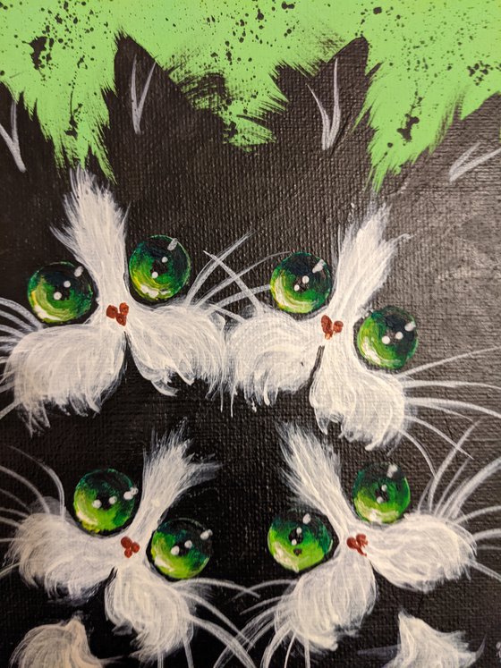 Green cats