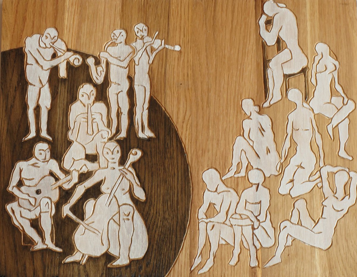 Andante - wood relief by Nikola Tsvetanov