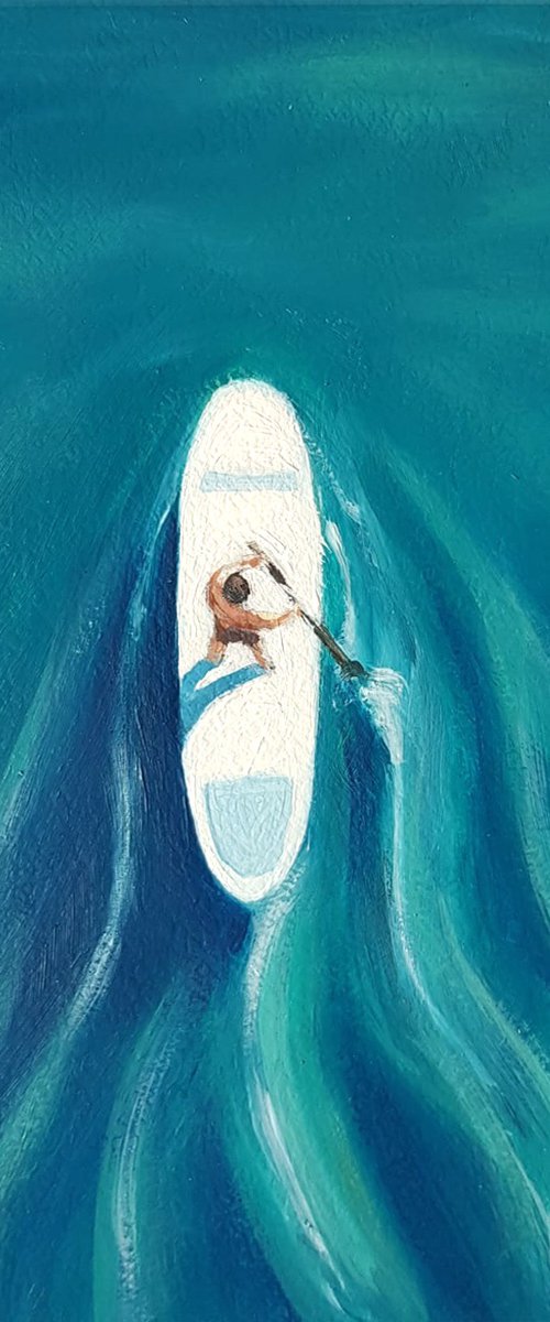 Man on Supboard by Daria Startseva