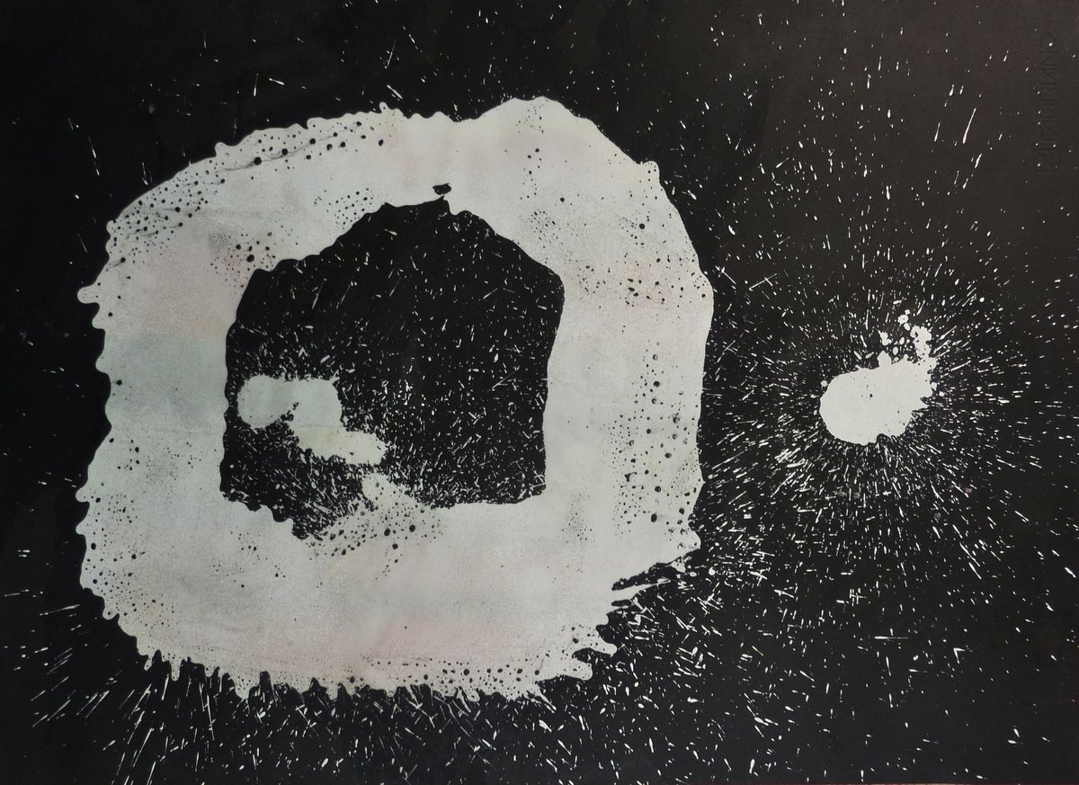 Expressive Abstract Painting By Elizabeth Anne Fox, 28 X 20, Accidental Degeneracies 3, Original Artwork