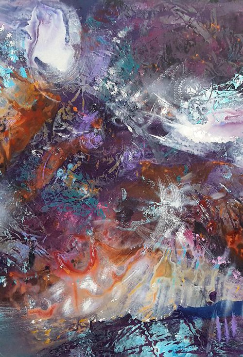 Childhood dreams harmony bizzare world colors dreamscape by KLOSKA0  HUGE SIZE READY TO HANG ! by Kloska Ovidiu