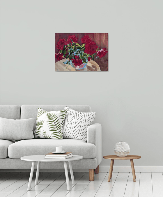 Bouquet of red roses