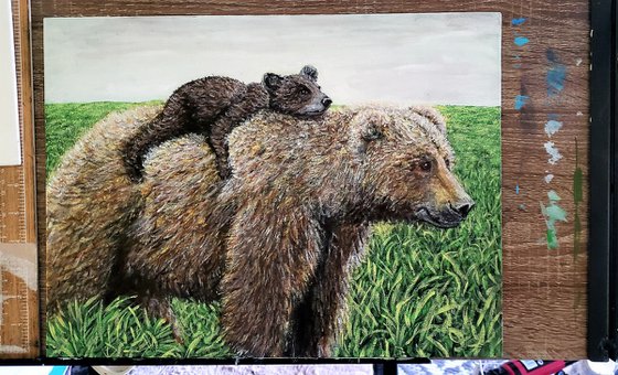 Bears In a Meadow