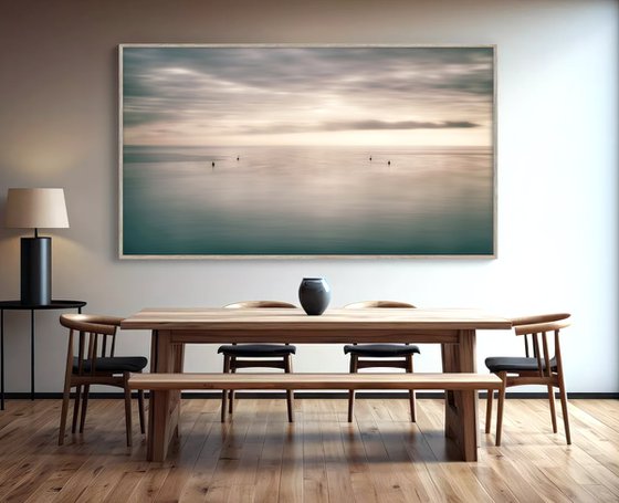 Four buoys at sunset (studio 3)