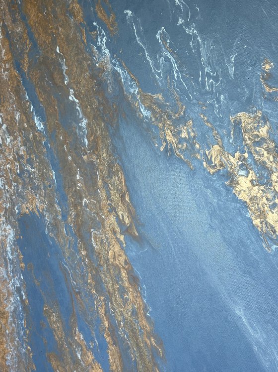 Filón — Large Blue Abstract Vertical 160 cm