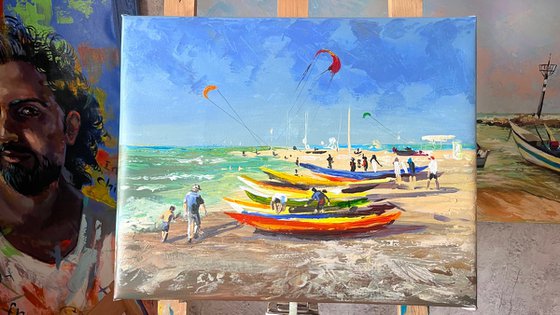 Kites over the Sea