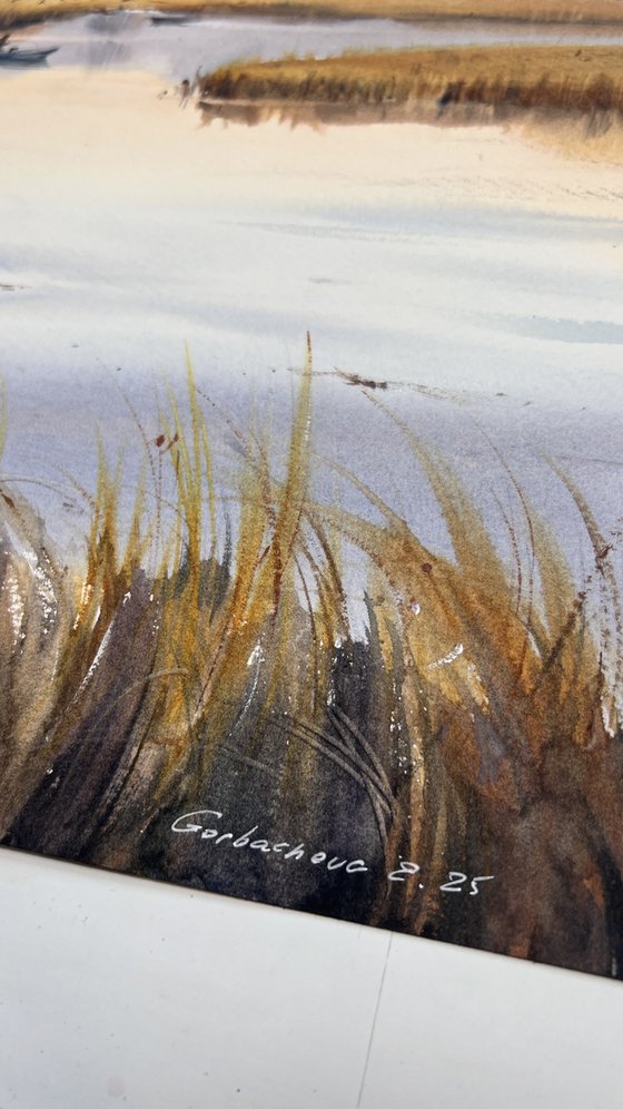 Reflections in a quiet lake