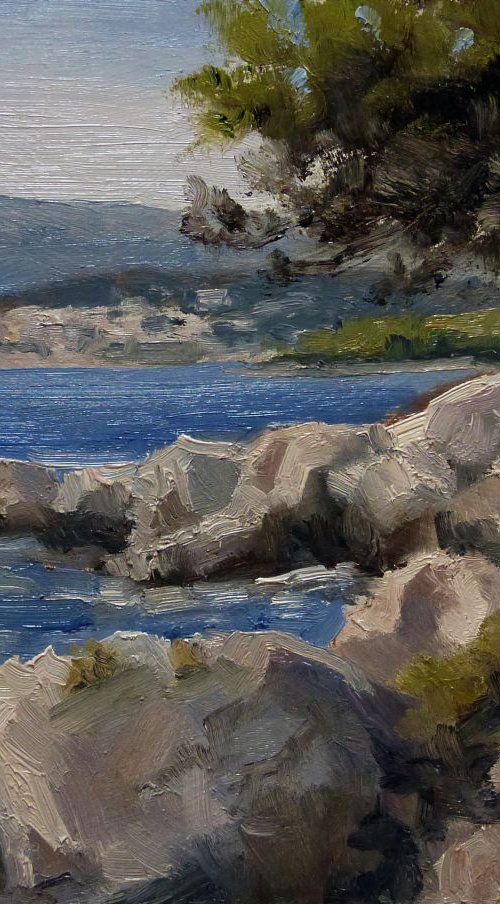 Cove on the Island St Honorat by Pascal Giroud