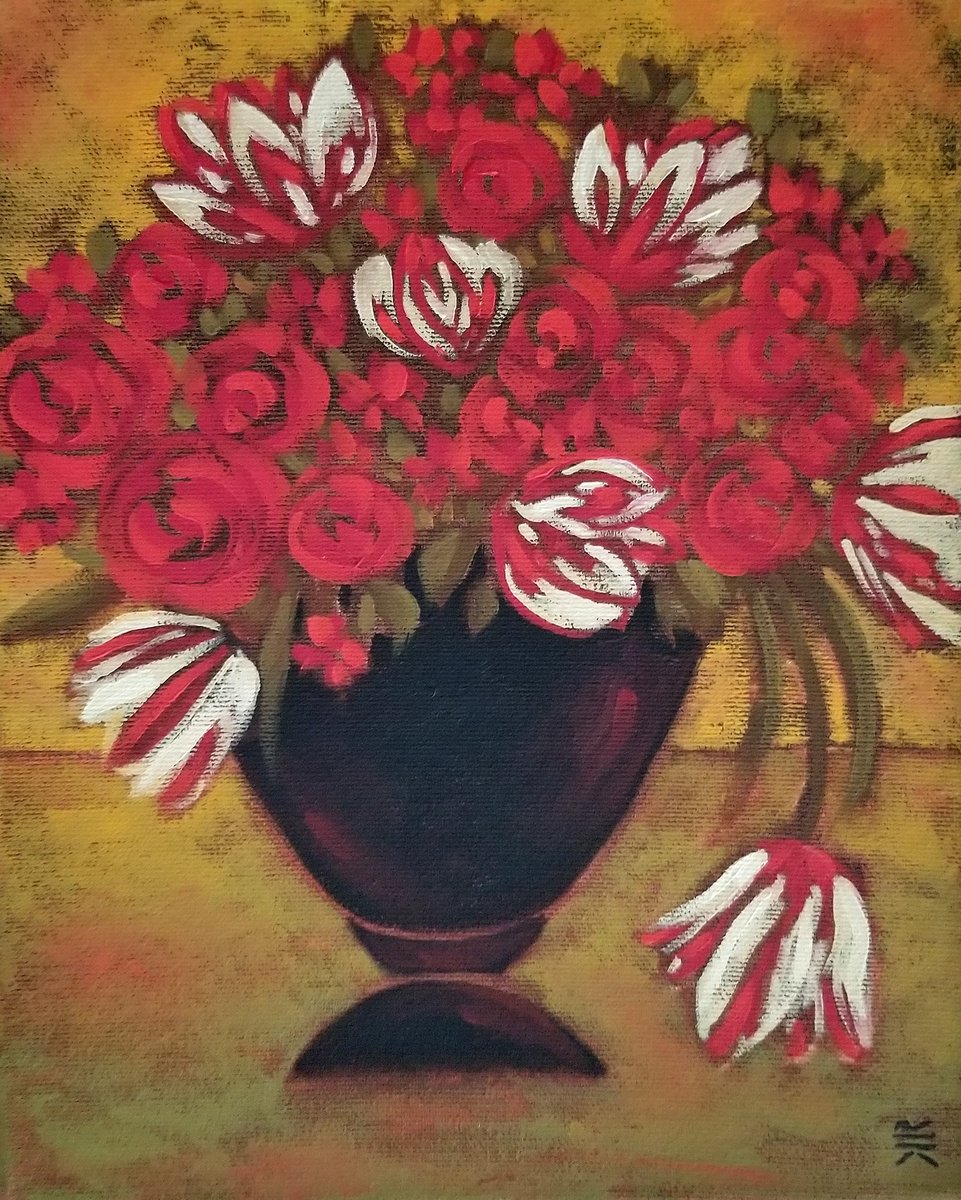 Tulips and Roses by Karen Rieger