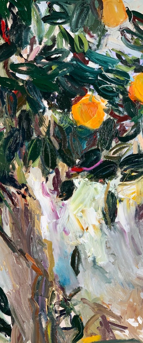 An orange tree by Lilia Orlova-Holmes