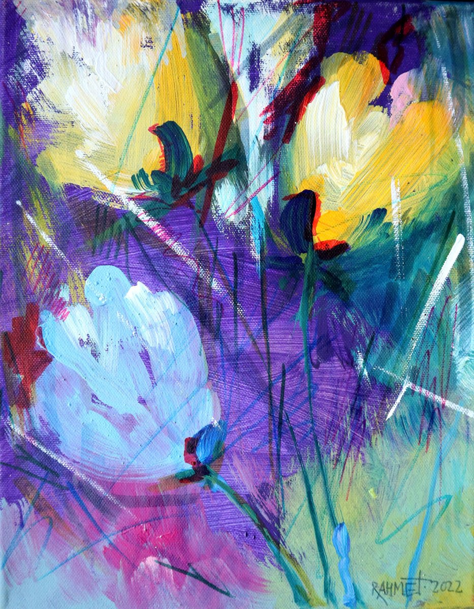  Blue And Yellow. By Rakhmet Redzhepov, 9 X 11, Artwork For Sale On Artfinder