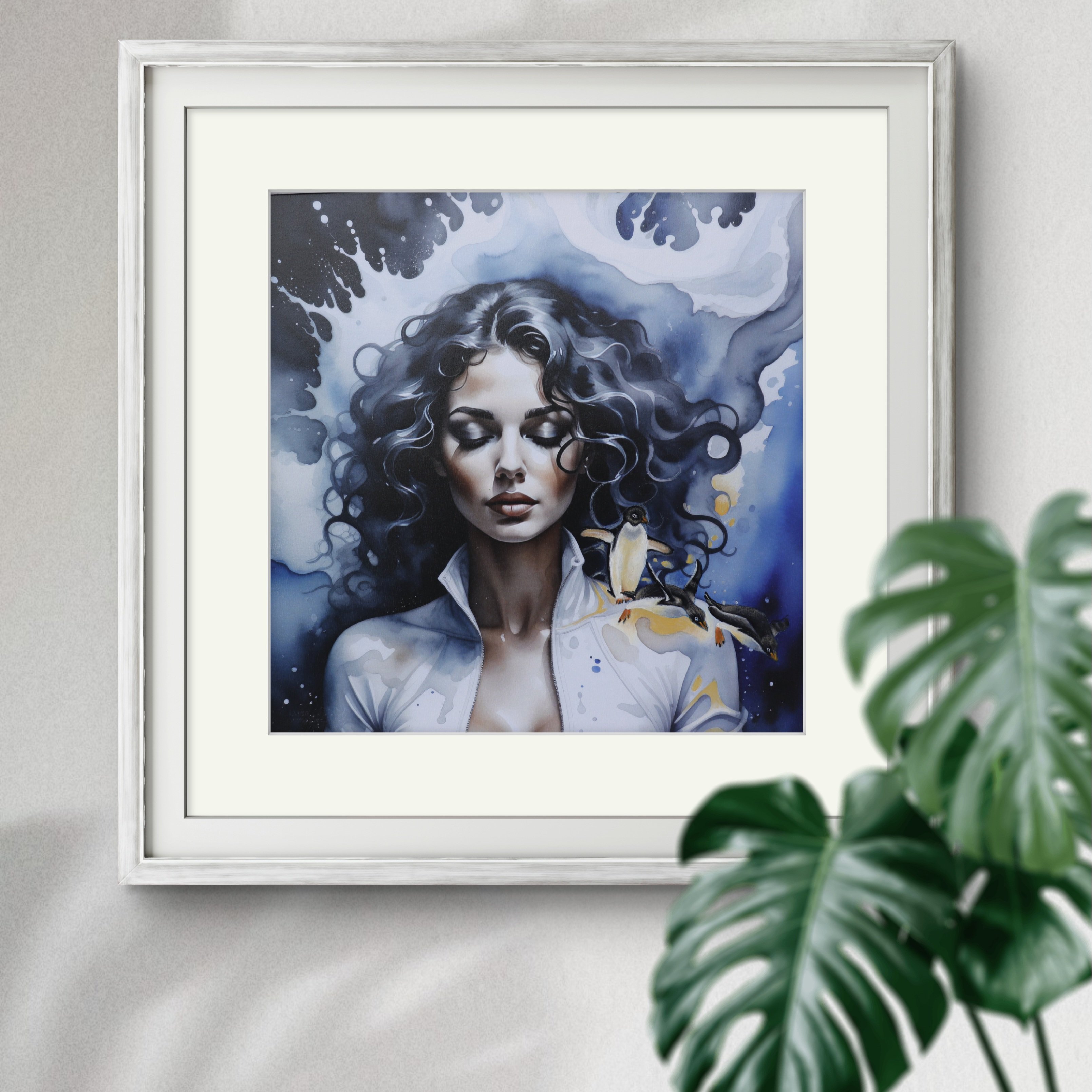 Photorealistic Portrait Painting By Zuzana Murenji Domonkos, 17 X 17", Courage, Original Artwork