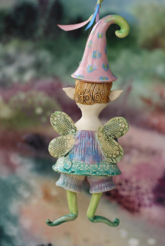 Cobweb - fairy from the Midsummer Night's Dream Ceramic illustration project by Elya Yalonetski