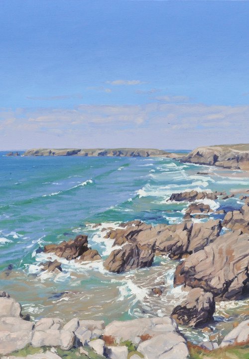 Wild coast of Quiberon, Port Bara by ANNE BAUDEQUIN