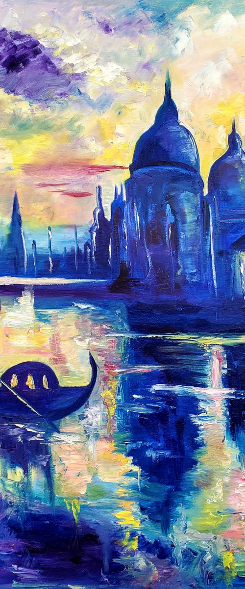Venice . Sunrise in Venice, fishing morning by Olga Koval