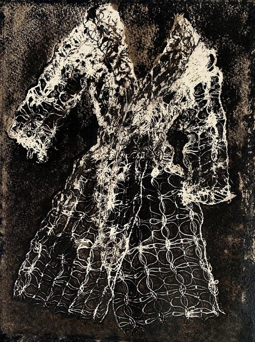 Cordelia's Collagraph Coat by Suzsi Corio
