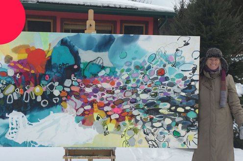 Cover image for "I have never worked harder, nor have I ever been happier!" Claire Desjardins on life as a full-time painter.  collection