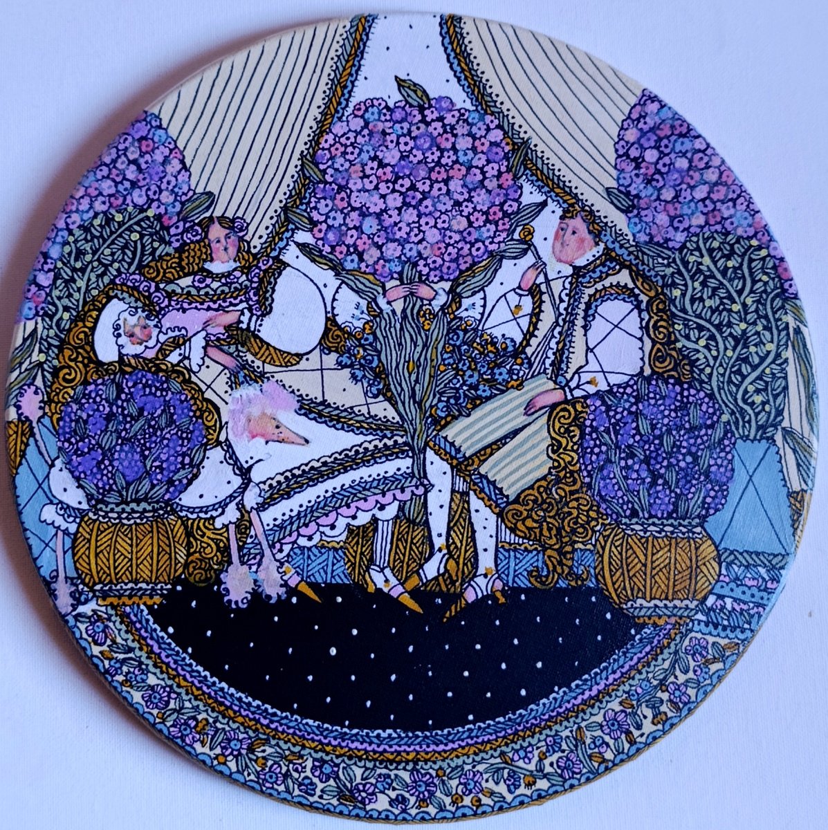 Naive Acrylic Painting , On The Island, But That