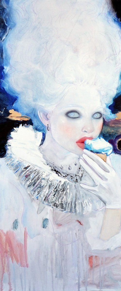 "Rococo girl"  Painting by Anastasia Balabina by ANASTASIA BALABINA